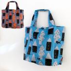 アツコマタノ　エコバッグ　/　マイバッグ　＜迷子のMEMEBEBE＞  ファスナー付き　 / おしゃれ 折りたたみ レディース エコバッグ