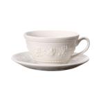 ショッピングウェッジウッド ウェッジウッド　クイーンズウェア　フェスティビティ アイボリー　ティーカップ＆ソーサー