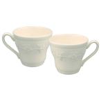 ショッピングウェッジウッド ウェッジウッド　クイーンズウエア　フェスティビティ　マグカップ　ペアギフトセット　アイボリー＆アイボリー / おしゃれ　ブランド　