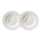 ウェッジウッド  クイーンズウエア　フェスティビティ ラズベリー　21cmプレート　ペアギフトセット