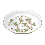 ウェッジウッド　ワイルドストロベリー　オクタゴナルディッシュ　Lサイズ　ボーンチャイナ　ギフト