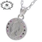 Yahoo! Yahoo!ショッピング(ヤフー ショッピング)アクアシルバー AQUA SILVER 6ペンスコイン ペンダント/ネックレス  シルバー925製 ASP-254/Red stones