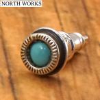 ノースワークス NORTH WORKS ピアス ターコイズ（トルコ石） 片耳 シルバー製 日本製 P-003-BL【正規品】