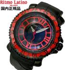 リトモラティーノ  Ritmo Latino  腕時計 ビアッジョ/機械式・自動巻き ブラック x レッド文字盤/裏スケルトン VA-35BK