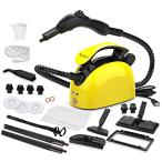 Waitbird スチームクリーナー、21ピースアクセサリーセット付き多目的スチームモップ、多目的および多面床用の1.1L水タンク容量スチーム洗浄機 除菌