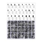 YFFSFDC 電解コンデンサ 24種類 500個入り 電子部品バッグ 0.1uF - 1000uf 電子工作基本部品セット大容量 電解コン