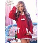 サンタ 衣装 コスプレ コスチューム コンパニオン 衣装 パーティー 仮装 Ryuyu サンタコス サンタパーカー お手軽サンタ