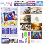 BELSUS URIS ダイヤモンドアート 猫 豪華付属品 額あり 日本企画 ライセンス取得 50種類展開 丸ビーズ キット ビーズ 絵画 初心者 ネコ ねこ 動物 癒し 30×40cm