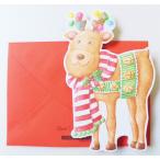 キャロルウィルソン [Carol Wilson] クリスマスカード グリーティングカード 単品 トナカイ