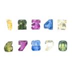 詰込福袋開催中 ☆ファンシーサファイア 数字　１セット限定　誕生石 9月