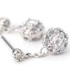 ローズカット2．6ミリヴィンテージデザイン スイングピアス PT900 K18 K10対応