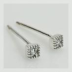 キリリと決まる ローズカットダイヤモンド ピアス PT900 K18 K10対応 おしゃれ ファッション 女性 記念日 ギフト プレゼント