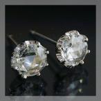 5.5ミリの贅沢な輝き ローズカット ダイヤモンド アンティークデザイン ピアス PT900 K18 K10対応