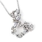 エカテリーナ Ekaterina バケットカット ブリリアントカットダイヤモンド ペンダントトップ 誕生石 4月