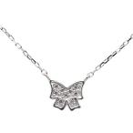 幸せ結んで♪リボンのアーガイル産ピンクダイヤモンドペンダントネックレス  PT900 K18 K10対応 誕生石 4月 春色ピンク