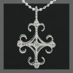 ドレッシークロス ダイヤモンドペンダントトップ チェーン無し 誕生石 4月 PT900 K18 K10対応