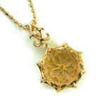 プリマヴェーラ シトリン ローズカットダイヤモンドペンダントトップ Primavera 誕生石 4月 11月 PT900 K18 K10対応