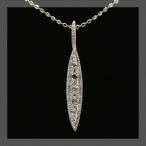 オリーブ”ローズカットダイヤモンドペンダントトップ PT900 K18 K10対応 誕生石 4月