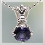 5ミリ アイオライトデコラティブペンダントトップ PT900 K18 K10対応