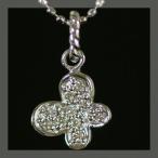 蝶々ダイヤモンドペンダントトップ チェーン無し 誕生石 4月 PT900 K18 K10対応