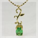 グリーンガーネットアイビーライン ペンダントトップ 誕生石 1月 PT900 K18 K10対応