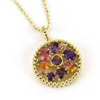 万華鏡 マルチカラー ペンダントトップ チェーン無し　PT900 K18 K10対応