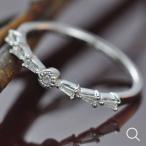 詰込福袋開催中 テーパーダイヤモンド ローズカットダイヤモンド ダイヤモンド リング PT900 K18 K10対応 誕生石 4月