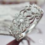 ジラーレ ローズカットダイヤモンド リング PT900 K18 K10対応　誕生石 4月