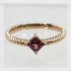 ロードライトガーネット ヘリンボーン”リング 誕生石 1月 PT900 K18 K10対応