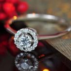 ベーネブリリアント Donare ブリリアントカットダイヤリング 誕生石 4月 PT900 K18 K10対応