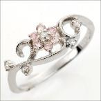 P15％中 ルクリア Luculia ピンクダイヤモンド ローズカットダイヤモンド リング 誕生石 4月 春色ピンク　PT900 K18 K10対応 爆買