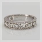 アイビーレース メタル リング 地金 おしゃれ ファッション 女性 記念日 ギフト プレゼント PT900 K18 K10対応