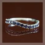 アイオライト　ウェーブラインリング PT900 K18 K10対応