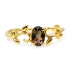 アンダリューサイト　アイビーラインリング　PT900 K18 K10対応