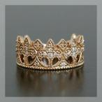 クイーンアート ダイヤモンドリング 誕生石 4月 PT900 K18 K10対応