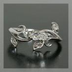 ヴェリータ ローズカットダイヤモンドリング 誕生石 4月 PT900 K18 K10対応