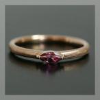 ロードライトガーネットリング PT900 K18 K10対応  誕生石 1月