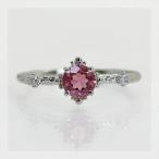 リング 指輪 ピンクトルマリン ローズカットダイヤモンドリング 誕生石 4月 10月 春色ピンク