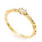 ローズカットダイヤモンド 職人手作り カラーレディス リング  1号から19号対応  PT900 K18 K10対応  誕生石 4月