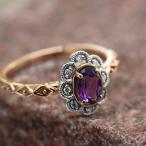 アメシスト ダイヤモンドリング エレナ　K18YG・Ptコンビ/K18PG・Ptコンビ/K18CG・Ptコンビ・K10YG・Ptコンビ/K10PG・Ptコンビ