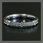 オーセンティック ローズカットダイヤモンドリング 誕生石 4月 PT900 K18 K10対応