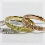 重ねて表情を変える 天使の羽リング PT900 K18 K10対応