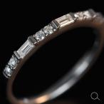 リンド ダイヤモンドバケットリング 誕生石 4月  PT900 K18 K10対応