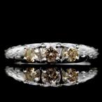 ファンシーカラーダイヤモンドリング 森羅万象 PT900 K18 K10対応