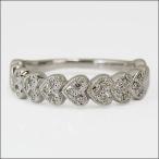 ダイヤモンドハートエタニティー プチ”パヴェリング PT900 K18 K10対応 誕生石 4月