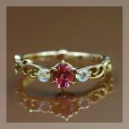 P+10％中 限定再販 ‘プレリュード’ピンクトルマリン ラブラドライトリング 誕生石 10月 春色ピンク PT900 K18 K10対応