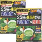 ショッピング青汁 金の青汁 25種の純国産野菜 乳酸菌×酵素 60包×2個セット 送料無料