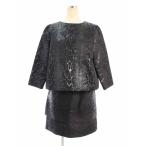 アドーア セットアップ 光沢 トップス&スカート 総柄 38/38