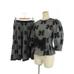 エムズグレイシー セットアップ リボンモチーフ トップス スカート上下セット リボン 36/36