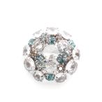 フォクシーブティック ブローチ コサージュ ラウンド ビジュー